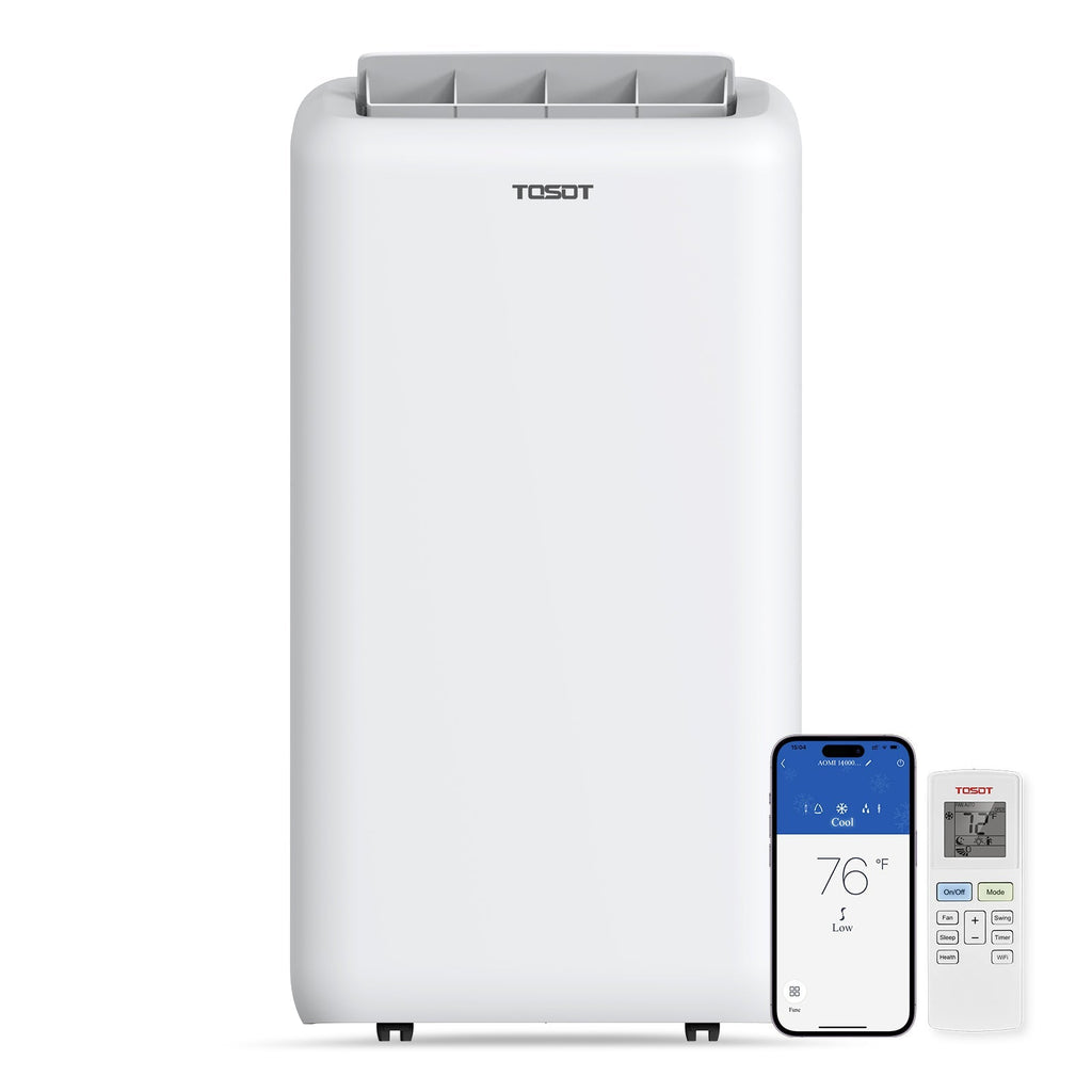 Aomi – Aire Acondicionado Portátil 14,000 BTU con Bomba de Calor | 14,000 BTU Heat Pump Portable AC