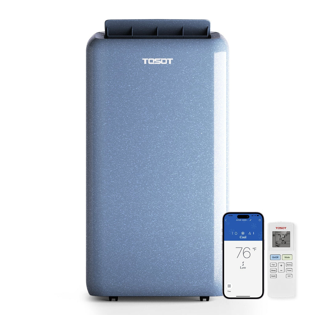 Aomi – Aire Acondicionado Portátil 14,000 BTU con Bomba de Calor | 14,000 BTU Heat Pump Portable AC