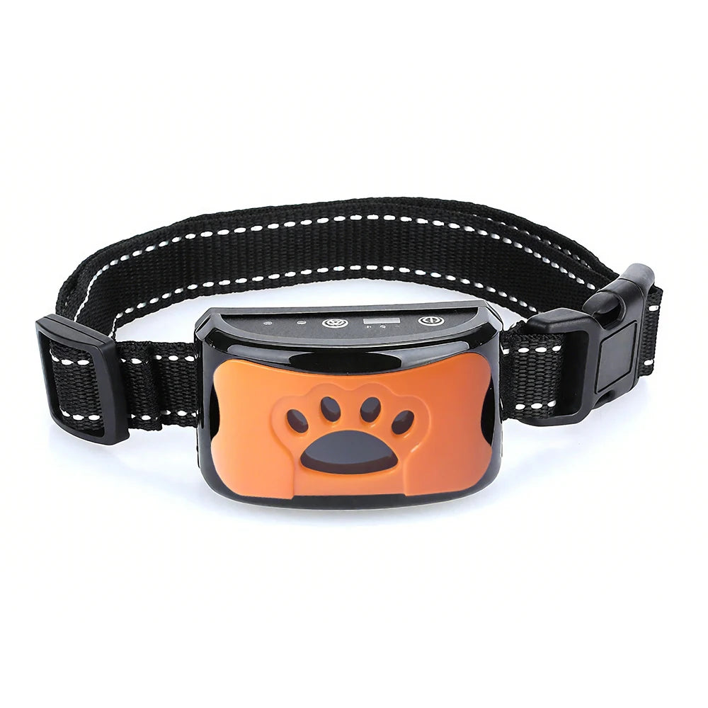 Intelligent anti Bark Collar for Dogs, Auto Ultrasonic & Vibration 3-Mode Training, USB Rechargeable Bark Control Device