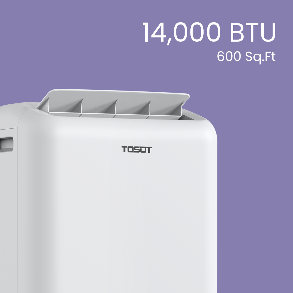 Aomi – Aire Acondicionado Portátil 14,000 BTU con Bomba de Calor | 14,000 BTU Heat Pump Portable AC