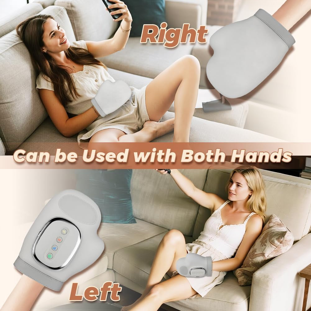 Hand Massager with Heat and Compression,Full-Hand and Wrist Coverage | Cordless Hand Massager, 3 Massage 3 Temperatures 5 Compression Models for Women Men Wrist Palm Finger Fathers Day Dad Gifts