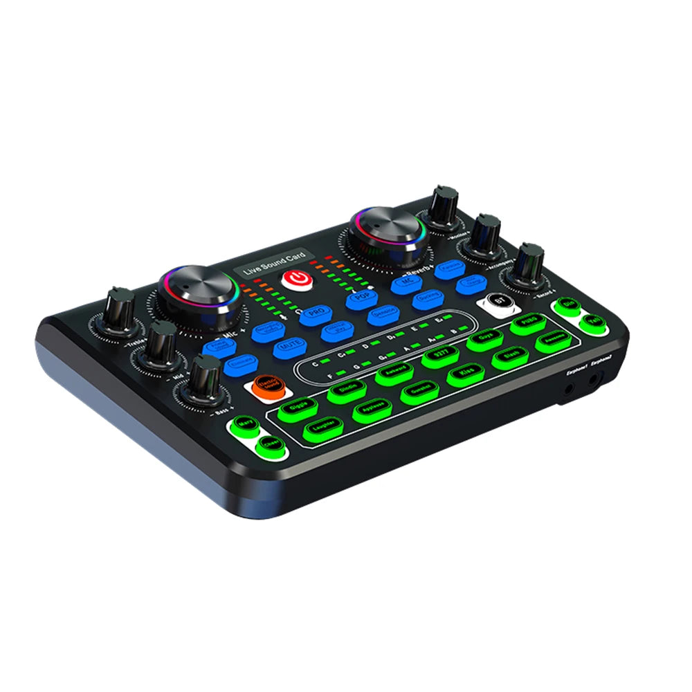 Tarjeta de Sonido HD X60 — Mezclador Profesional para Karaoke, KTV y Streaming