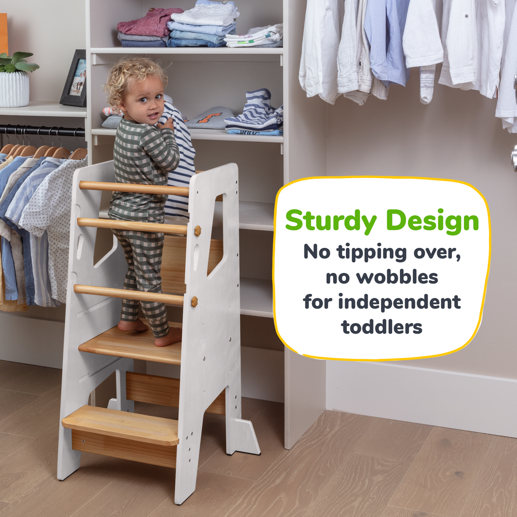 Montessori Toddler Tower - Adjustable Kitchen Stool Helper