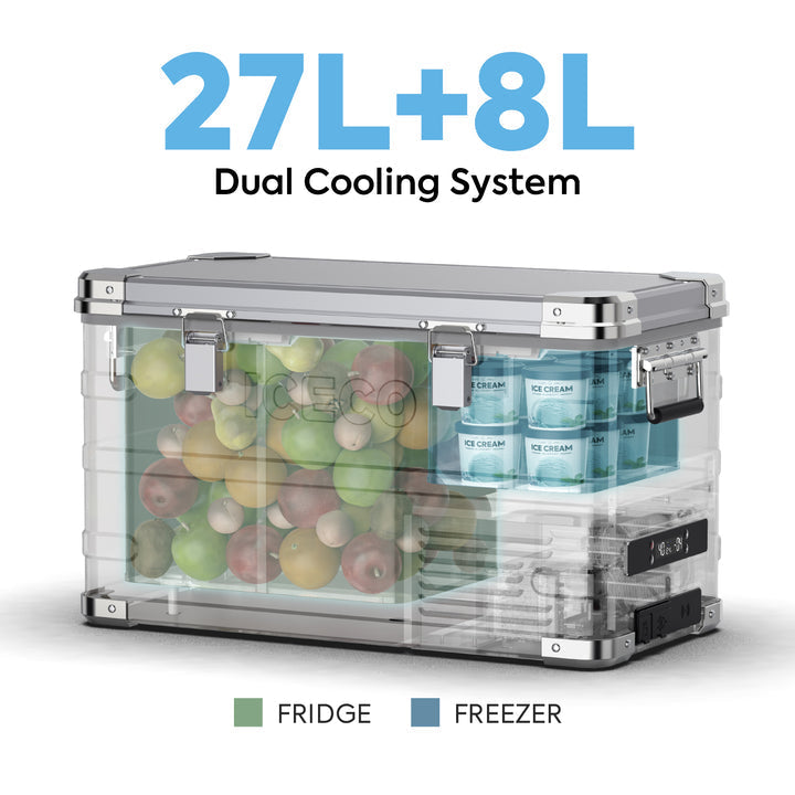 ICECO APL35 – Refrigerador Portátil Doble Zona 35L | Dual Zone Portable Fridge 35L