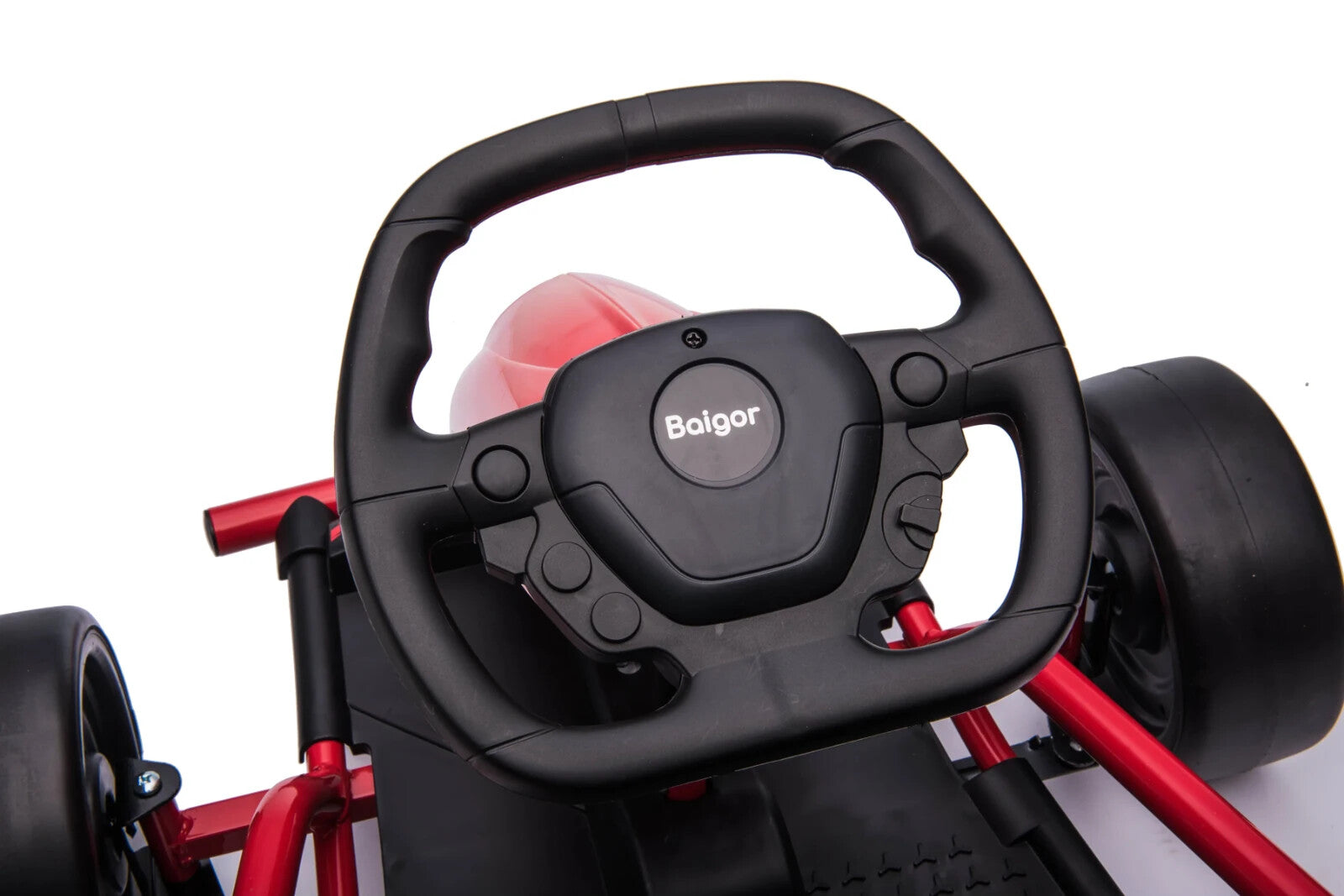 24V Red Drift Go-Kart with Electric Motor