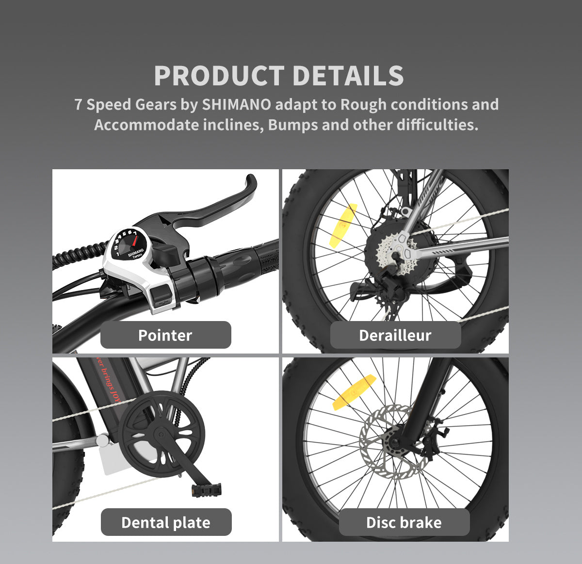 Bicicleta Eléctrica Plegable Fat Tire 48V 750W — Batería 12.5AH, Frenos de Disco