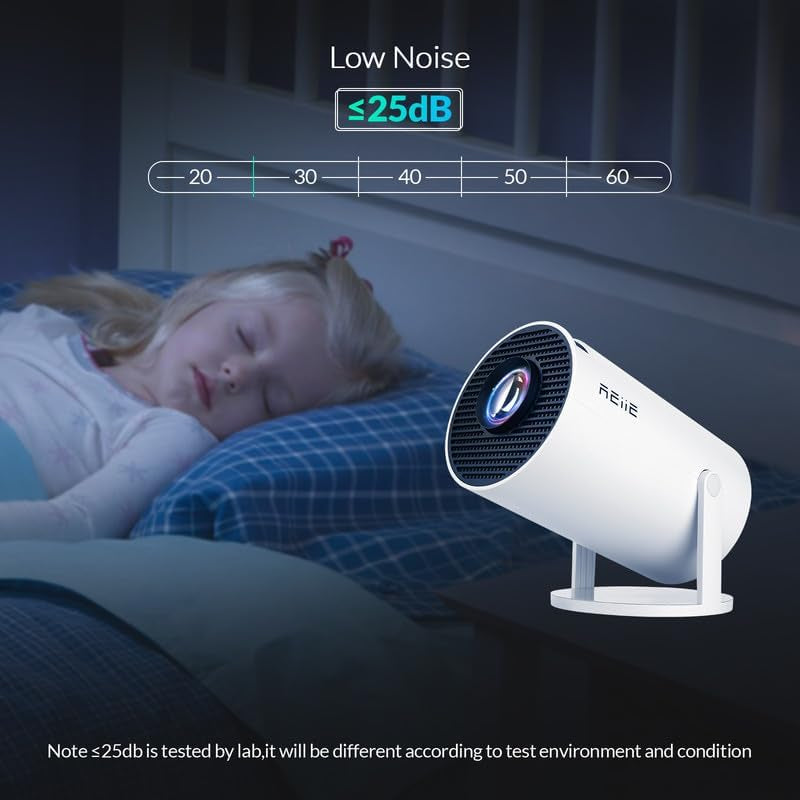 HY300 PRO+ LCD Smart Short Throw Projector for Home Theater