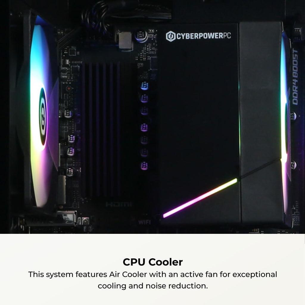 PC Gaming CyberPowerPC Gamer Master — Ryzen 5 5500, RX 6400, 16GB RAM, 500GB SSD