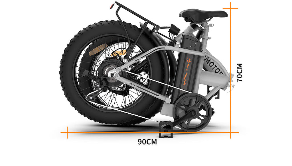 Bicicleta Eléctrica Plegable Fat Tire 48V 750W — Batería 12.5AH, Frenos de Disco