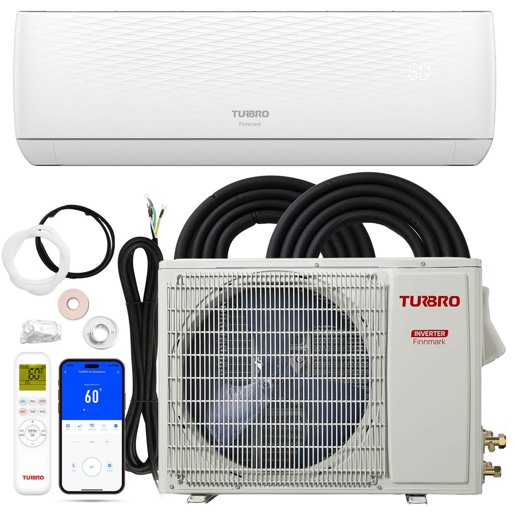 Finnmark – Mini Split AC 12,000 BTU Zona Única R32 | 12,000 BTU Single Zone Mini Split AC