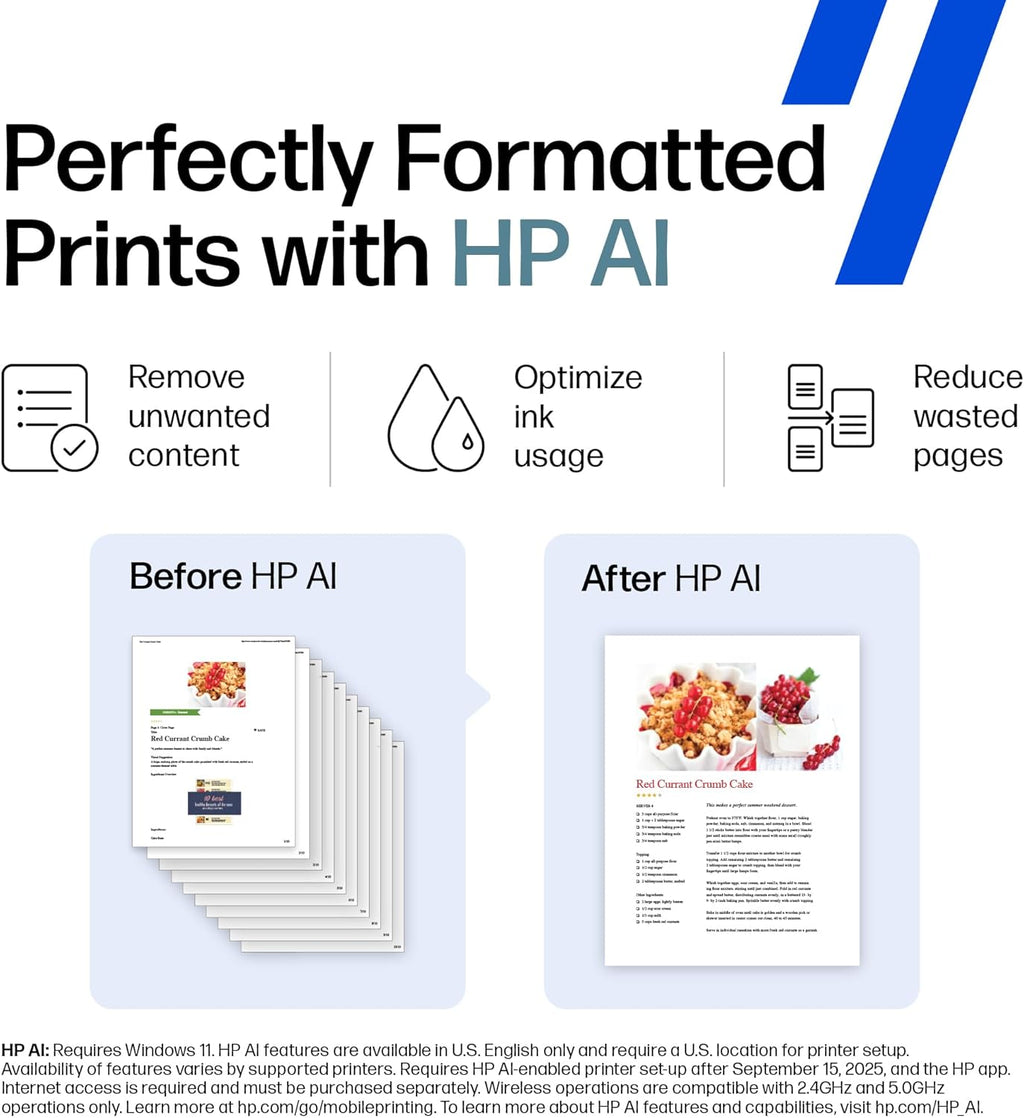 HP OfficeJet Pro 8125e – Impresora Multifunción Inalámbrica con IA | Wireless All-in-One Printer