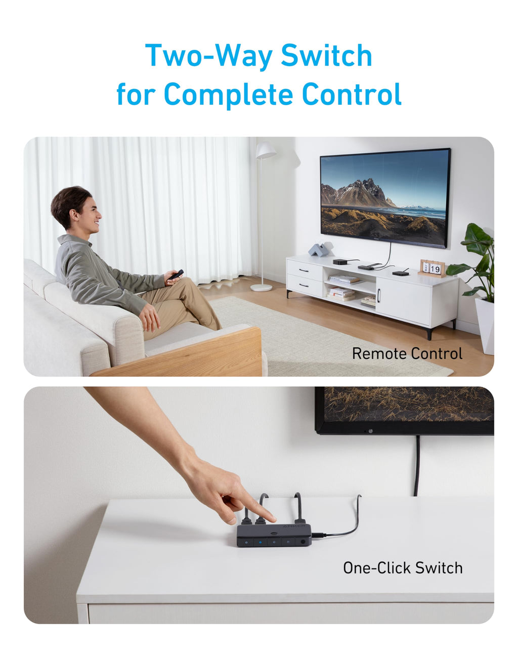 Anker HDMI Switch | Selector 4 Entradas 1 Salida 4K