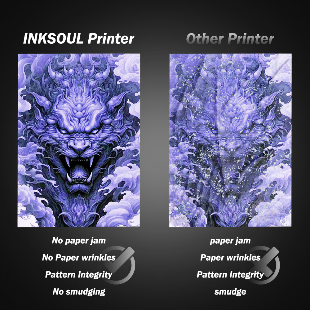 INKSOUL® T08FS – Impresora Inalámbrica de Plantillas para Tatuajes