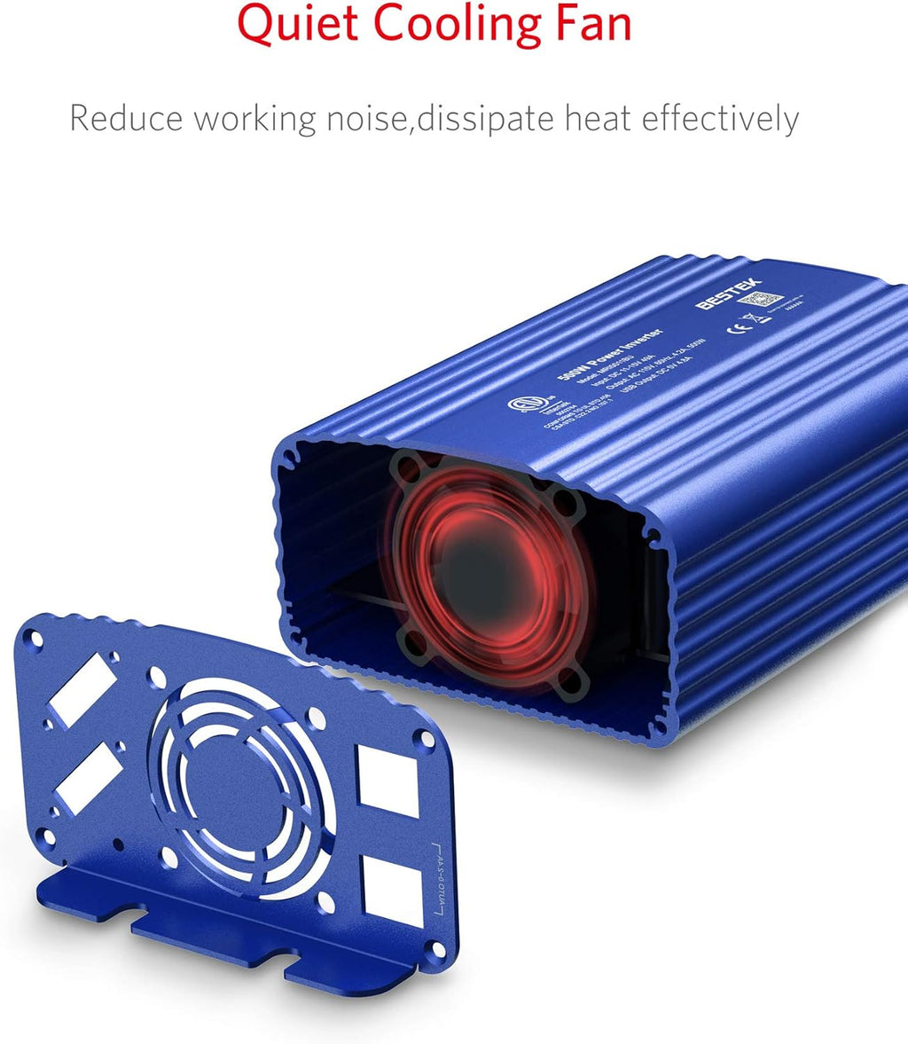 500W Power Inverter for Vehicles DC 12V to AC 110V Car Plug Adapter