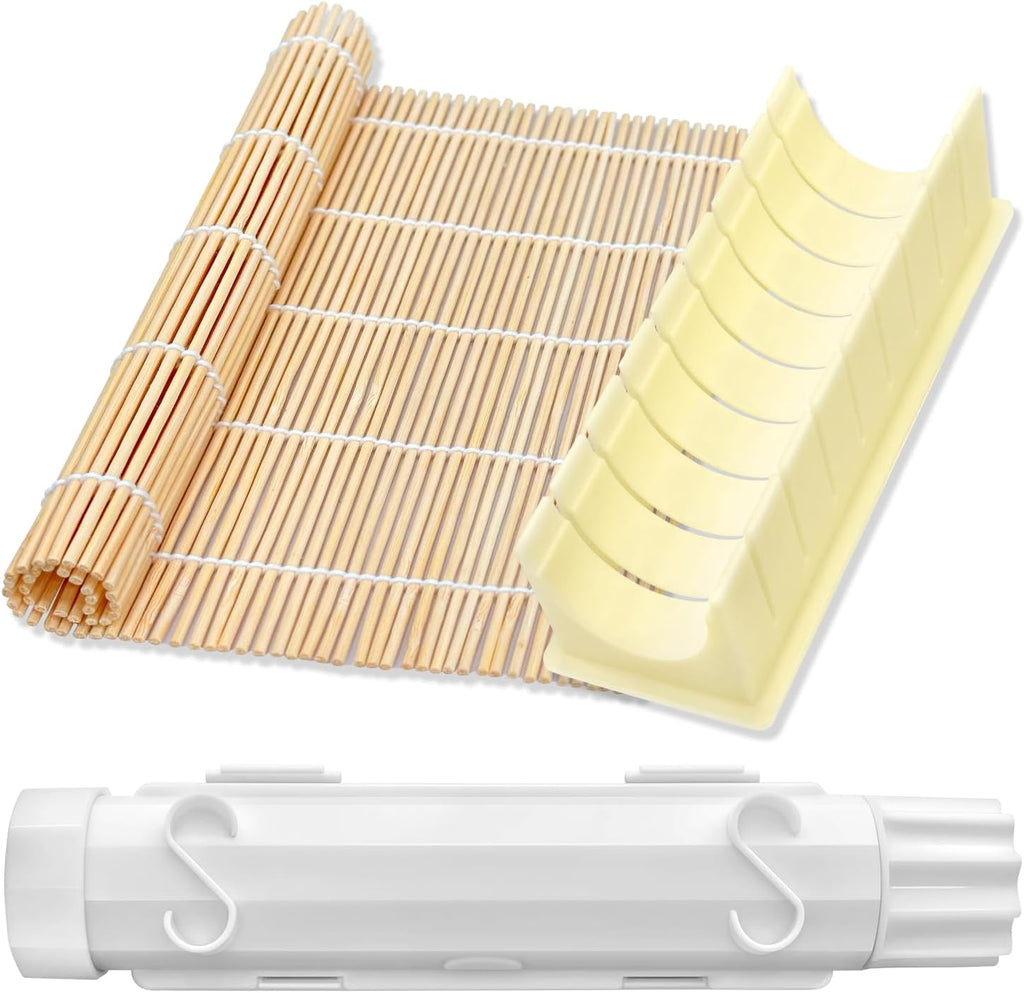 Sushi Making Kit, Food Grade Sushi Bazooka, Sushi Maker, Bamboo Sushi Rolling，For Beginners & Hobbyists - Craft Rolls with Rice, Vegetables, Meat