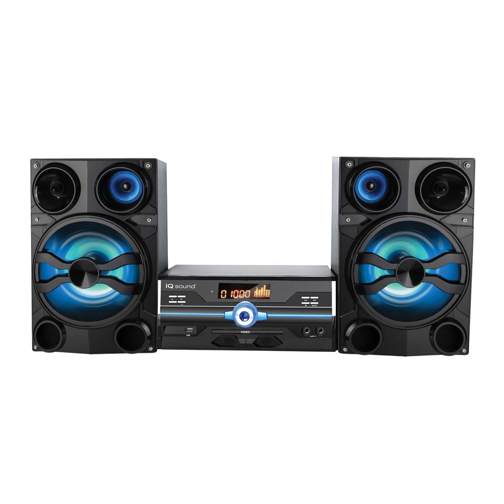 Sistema de Audio HiFi IQ Sound — Bluetooth, AUX, USB y Entrada de Micrófono