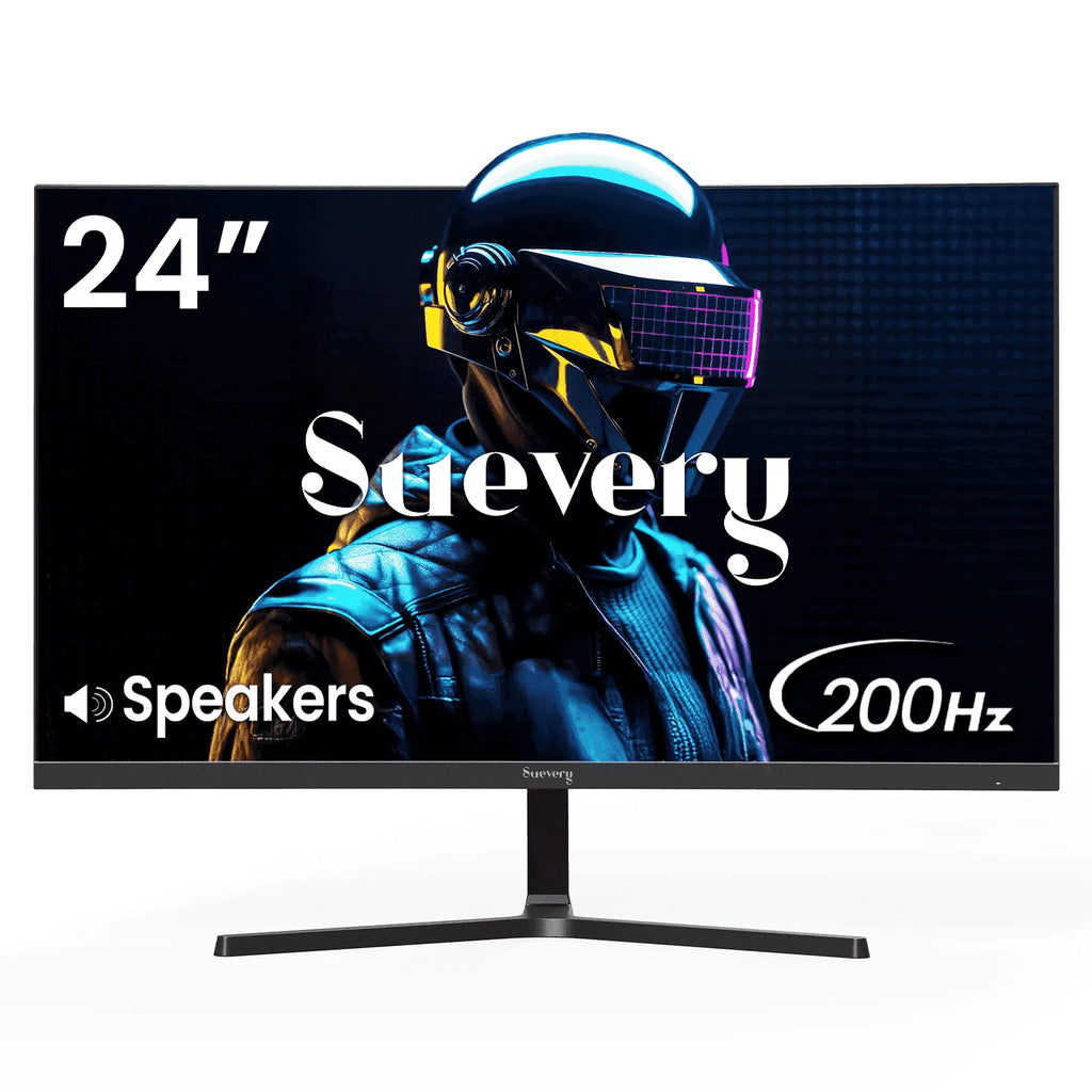24" 200Hz Gaming Monitor,Fhd Computer Monitor, Built-In Speakers, 120% Srgb, Freesync, HDMI/DP, Black