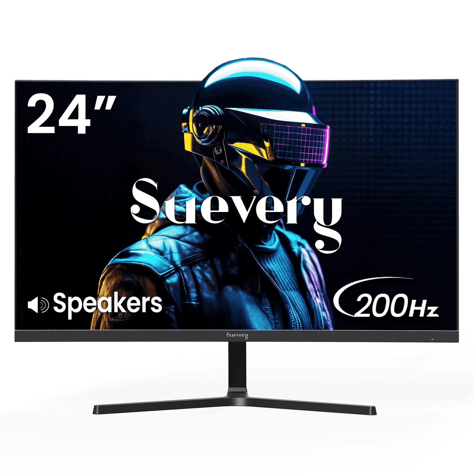 24" 200Hz Gaming Monitor,Fhd Computer Monitor, Built-In Speakers, 120% Srgb, Freesync, HDMI/DP, Black