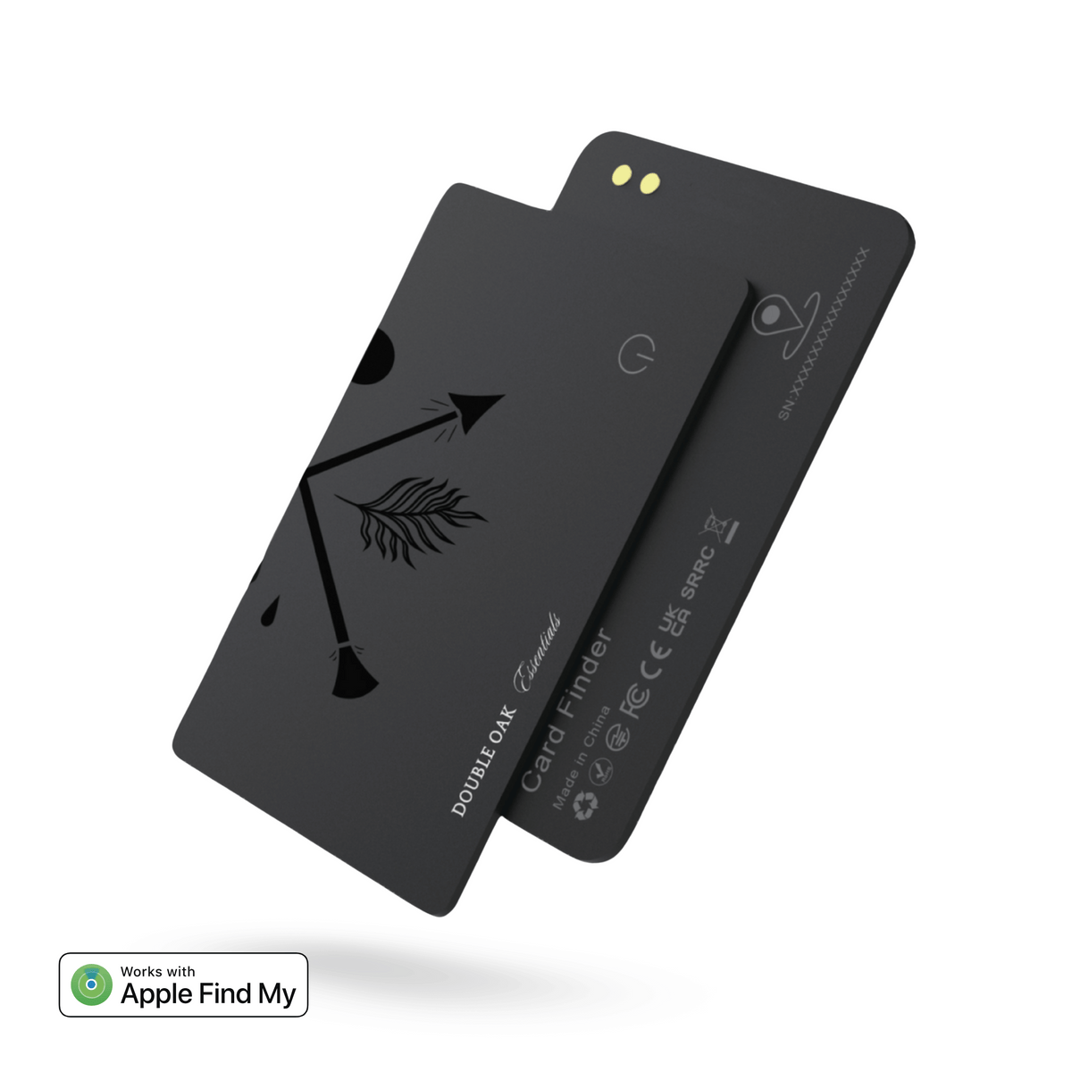 Tarjeta Rastreadora para Billetera — Compatible con Apple Find My | Double Oak Essentials