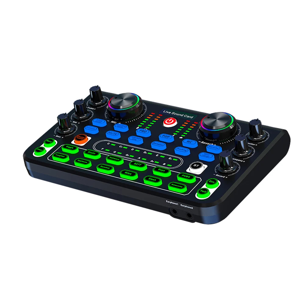 Tarjeta de Sonido HD X60 — Mezclador Profesional para Karaoke, KTV y Streaming