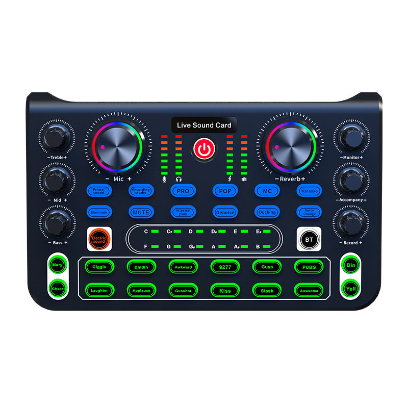 Tarjeta de Sonido HD X60 — Mezclador Profesional para Karaoke, KTV y Streaming