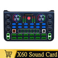 Tarjeta de Sonido HD X60 — Mezclador Profesional para Karaoke, KTV y Streaming
