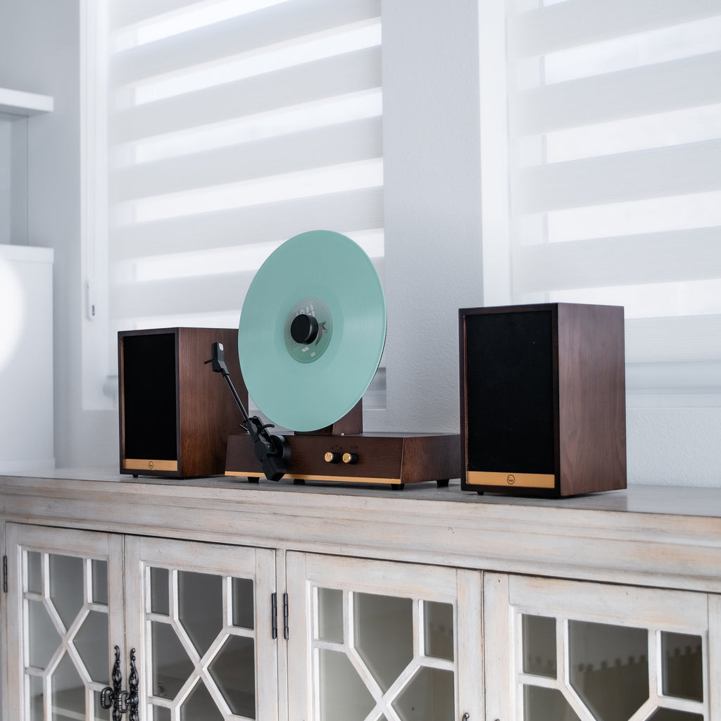 Fuse Audio GLD – Tocadiscos Vertical de Vinilo | Vertical Vinyl Record Player