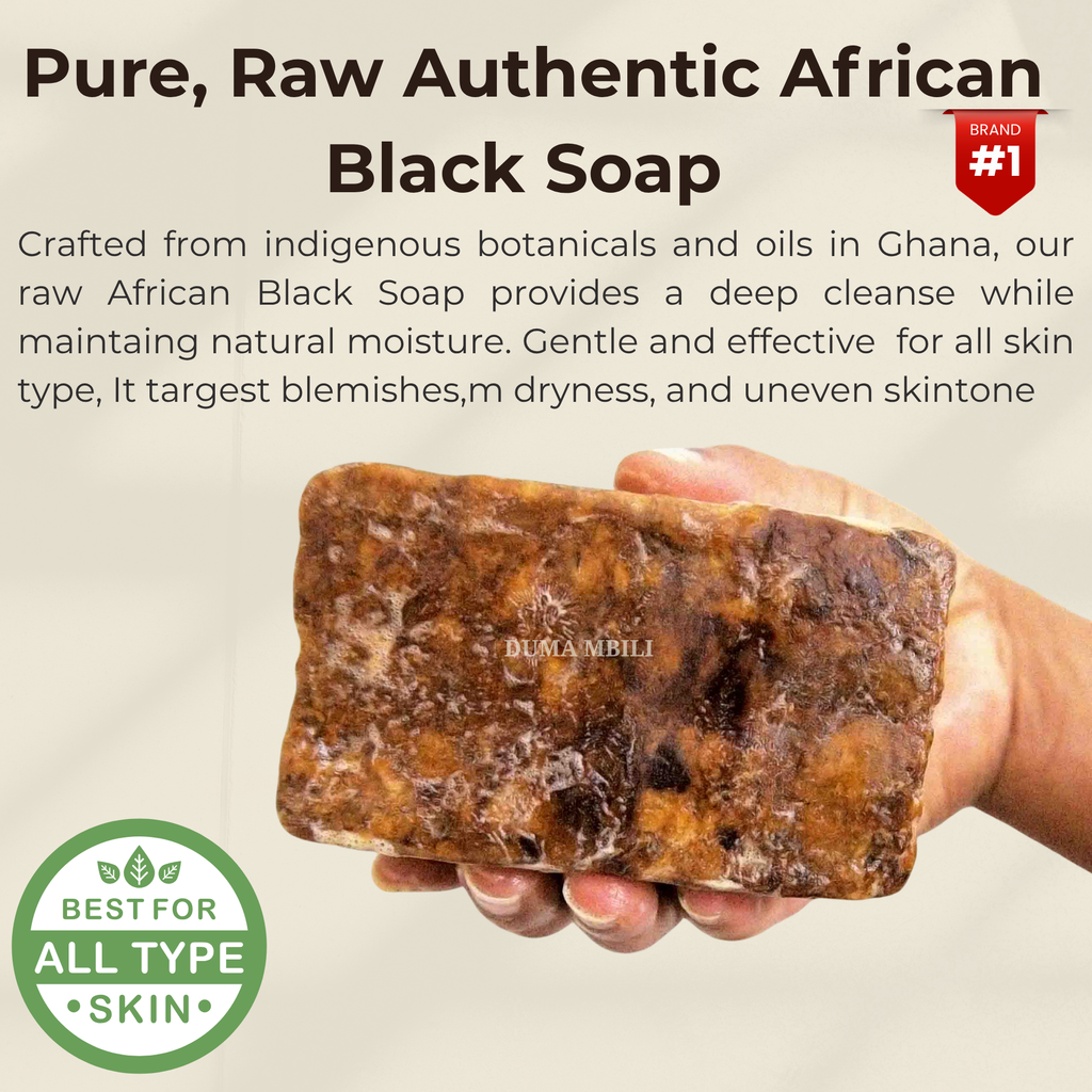 Jabón Negro Africano Artesanal de Ghana | Authentic African Black Soap