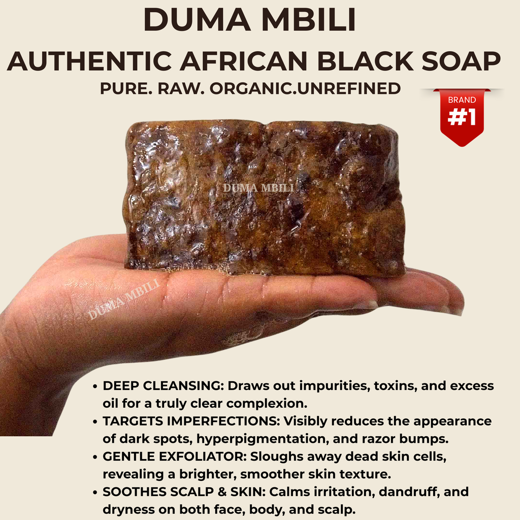 Jabón Negro Africano Artesanal de Ghana | Authentic African Black Soap
