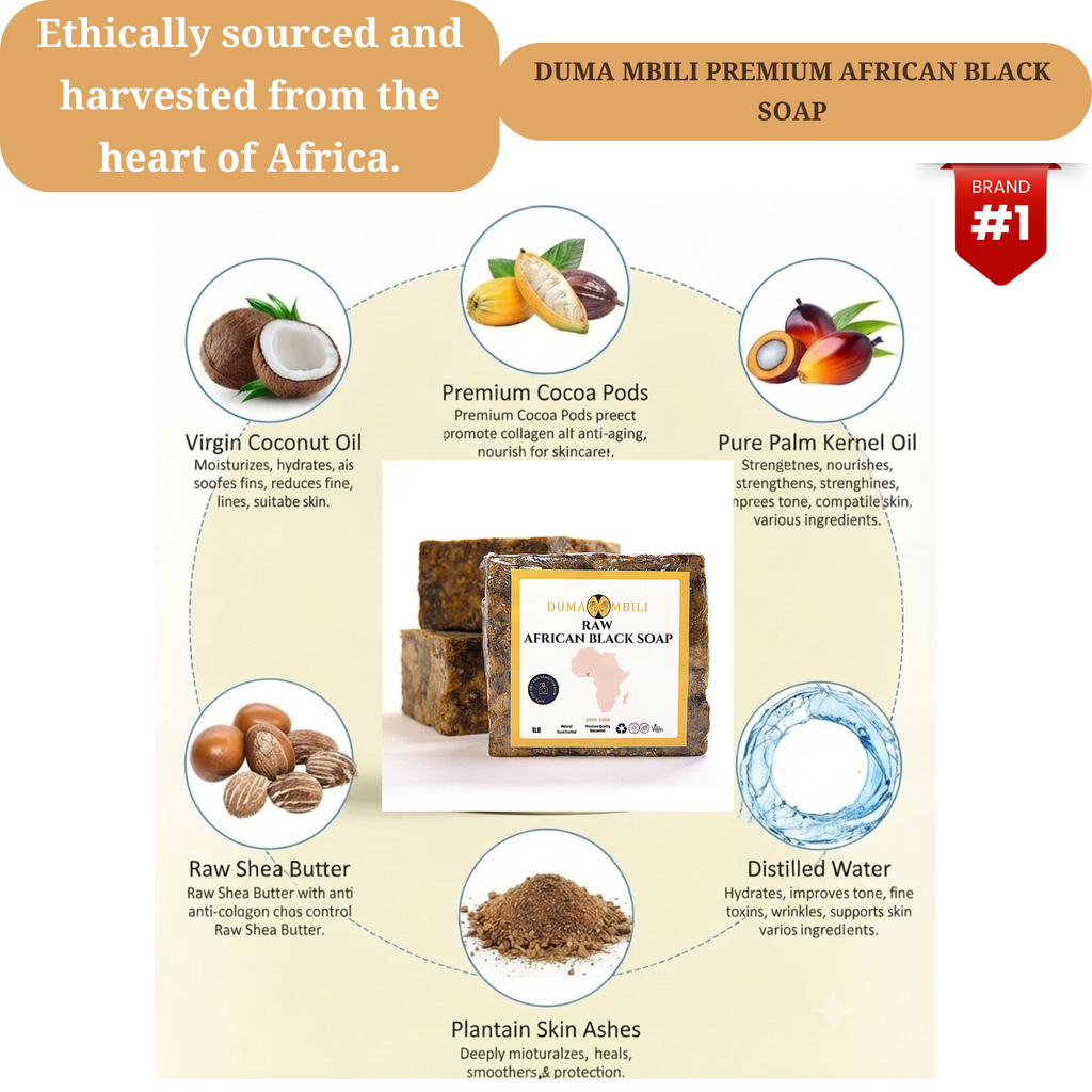 Jabón Negro Africano Artesanal de Ghana | Authentic African Black Soap