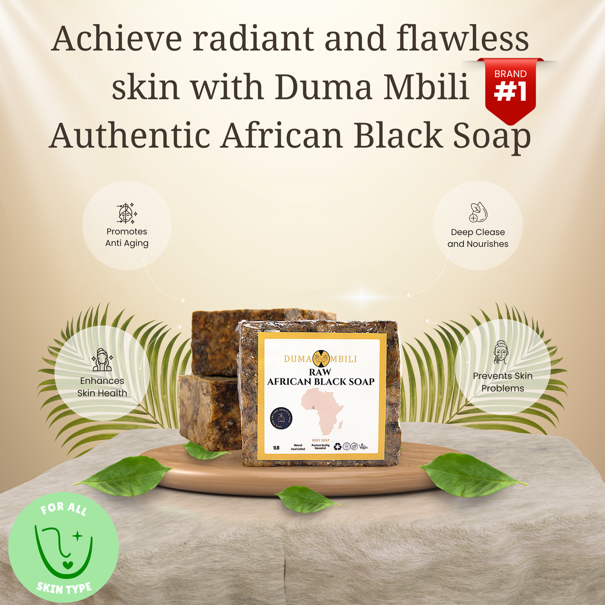 Jabón Negro Africano Artesanal de Ghana | Authentic African Black Soap