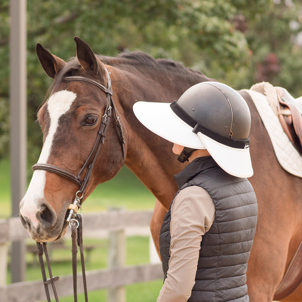 EquiVisor® Sport Complete — Visera + Protector de Cuello 360° | 360° Sun Visor with Neck Shield