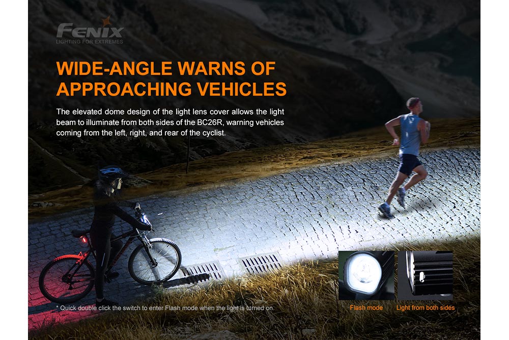 Fenix BC26R – Luz LED para Bicicleta Recargable | Rechargeable LED Bike Light