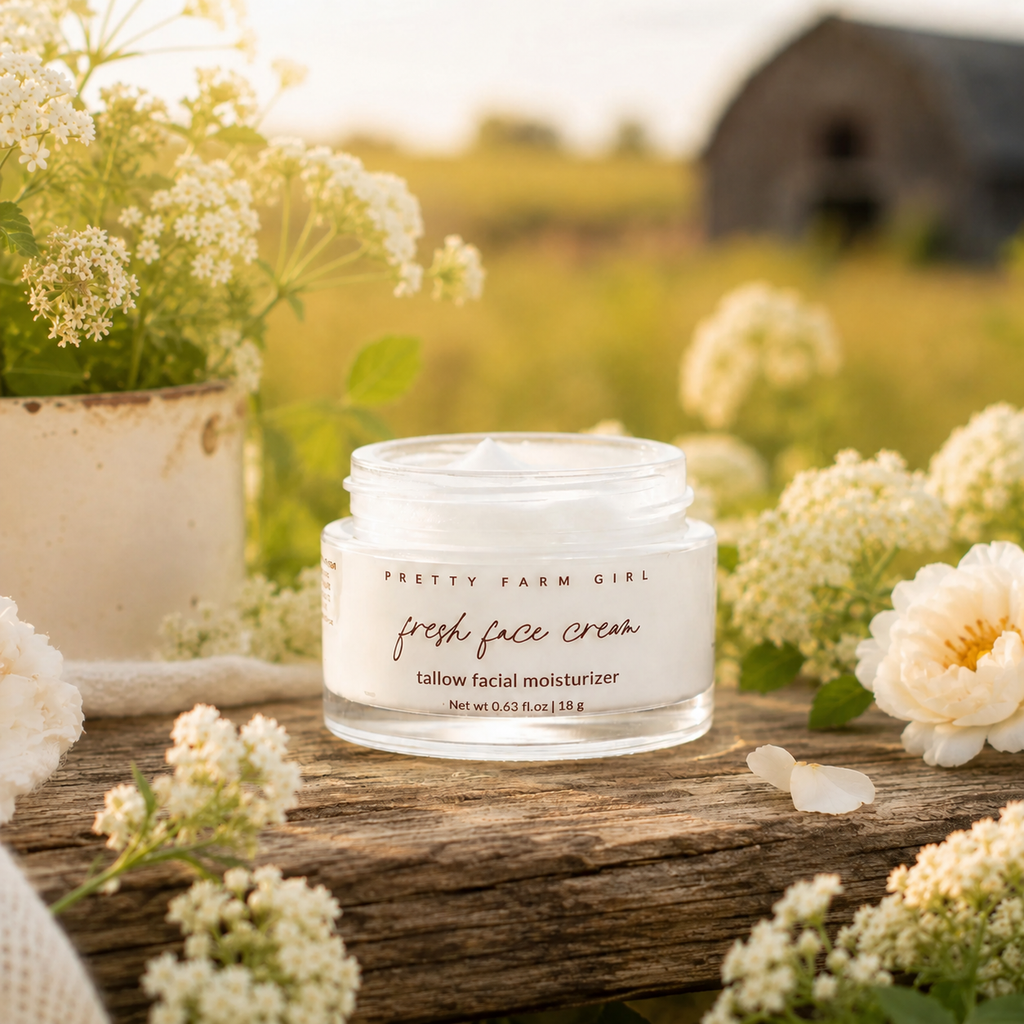 Crema Facial de Tallow Antiedad — Fresh Face Cream | Grass-Fed Tallow Moisturizer