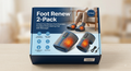 2-Pack Foot Renew Foot Massager, Cordless Ankle Heating Pad with Massager