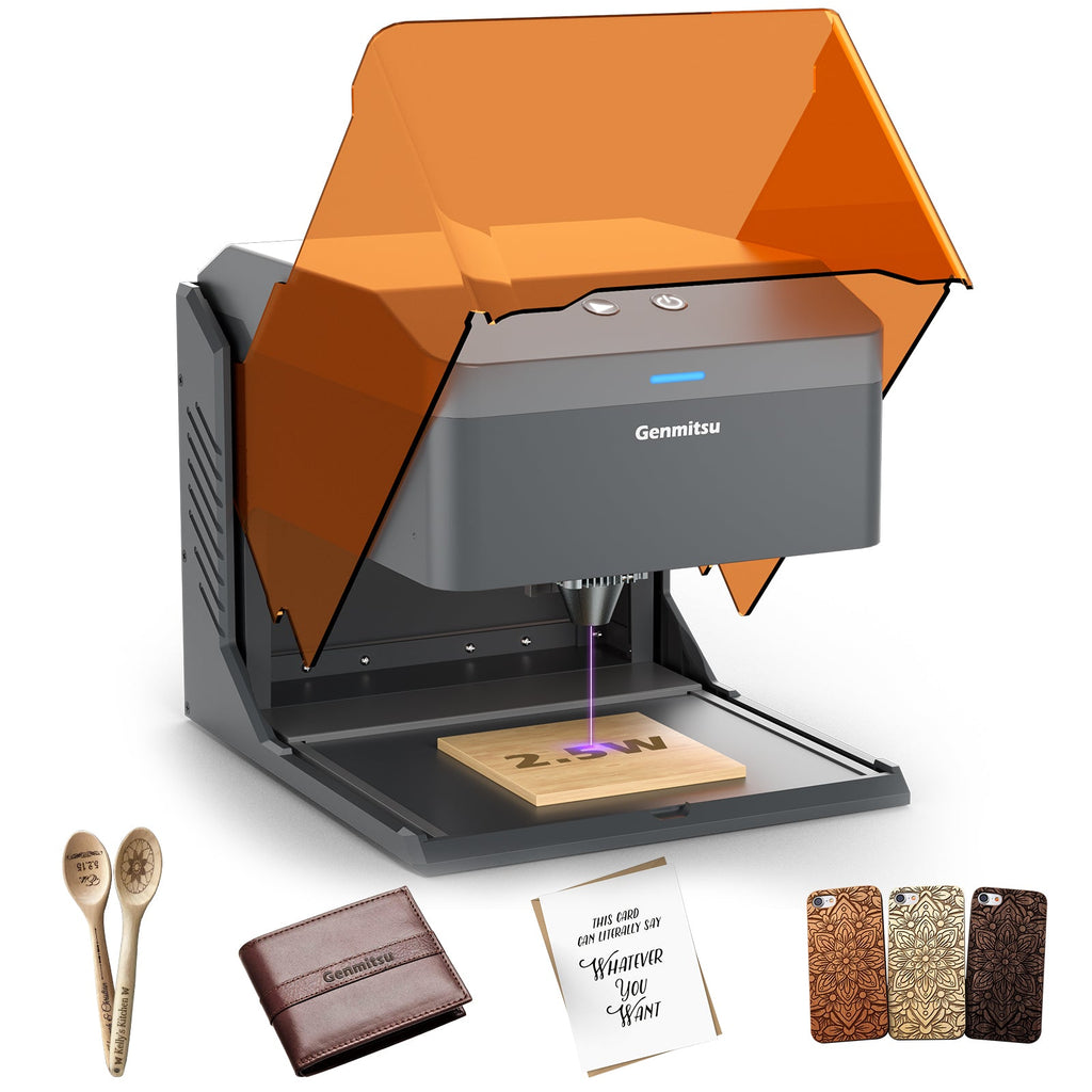 Kiosk | Grabadora Láser Compacta 2.5W / 5W / 10W con Cubierta Acrílica