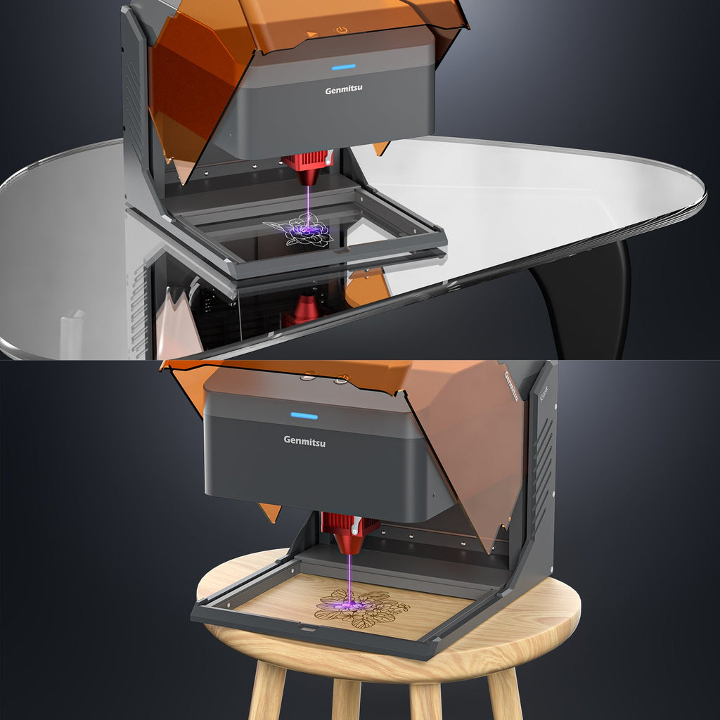 Kiosk | Grabadora Láser Compacta 2.5W / 5W / 10W con Cubierta Acrílica