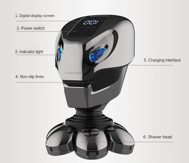 Afeitadora 7D Inalámbrica 5 en 1 | 7D Cordless Shaver 5-in-1 for Men