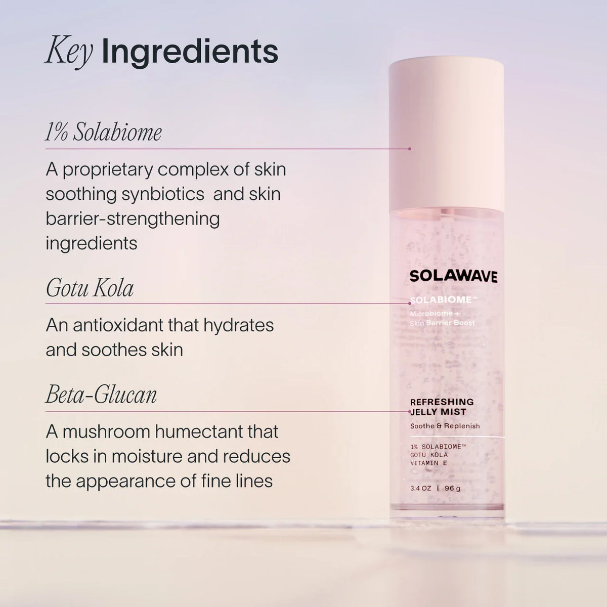 Bruma Facial Jelly Probiótica Solawave — Hidratación Instantánea | Solabiome Jelly Mist