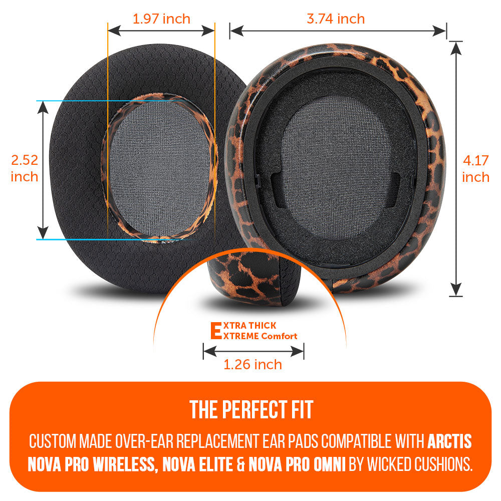 Almohadillas de Repuesto con Gel Refrescante WC FreeZe para Arctis Nova Pro Wireless | Wicked Cushions