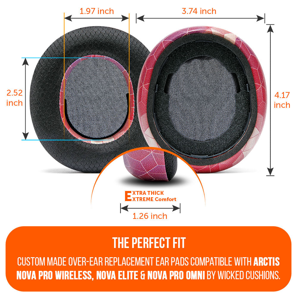 Almohadillas de Repuesto con Gel Refrescante WC FreeZe para Arctis Nova Pro Wireless | Wicked Cushions