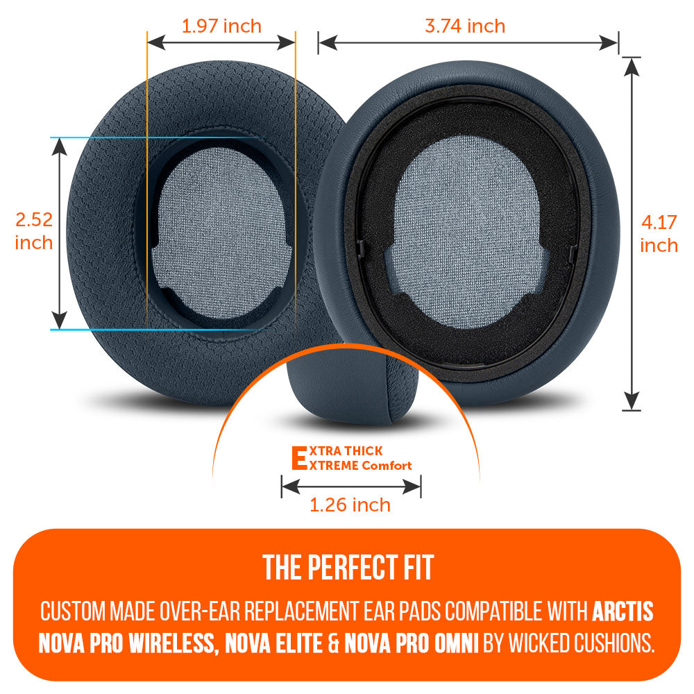 Almohadillas de Repuesto con Gel Refrescante WC FreeZe para Arctis Nova Pro Wireless | Wicked Cushions