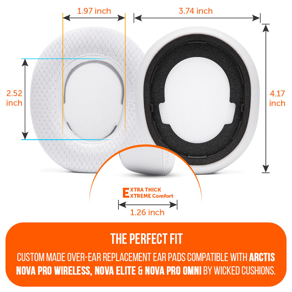 Almohadillas de Repuesto con Gel Refrescante WC FreeZe para Arctis Nova Pro Wireless | Wicked Cushions