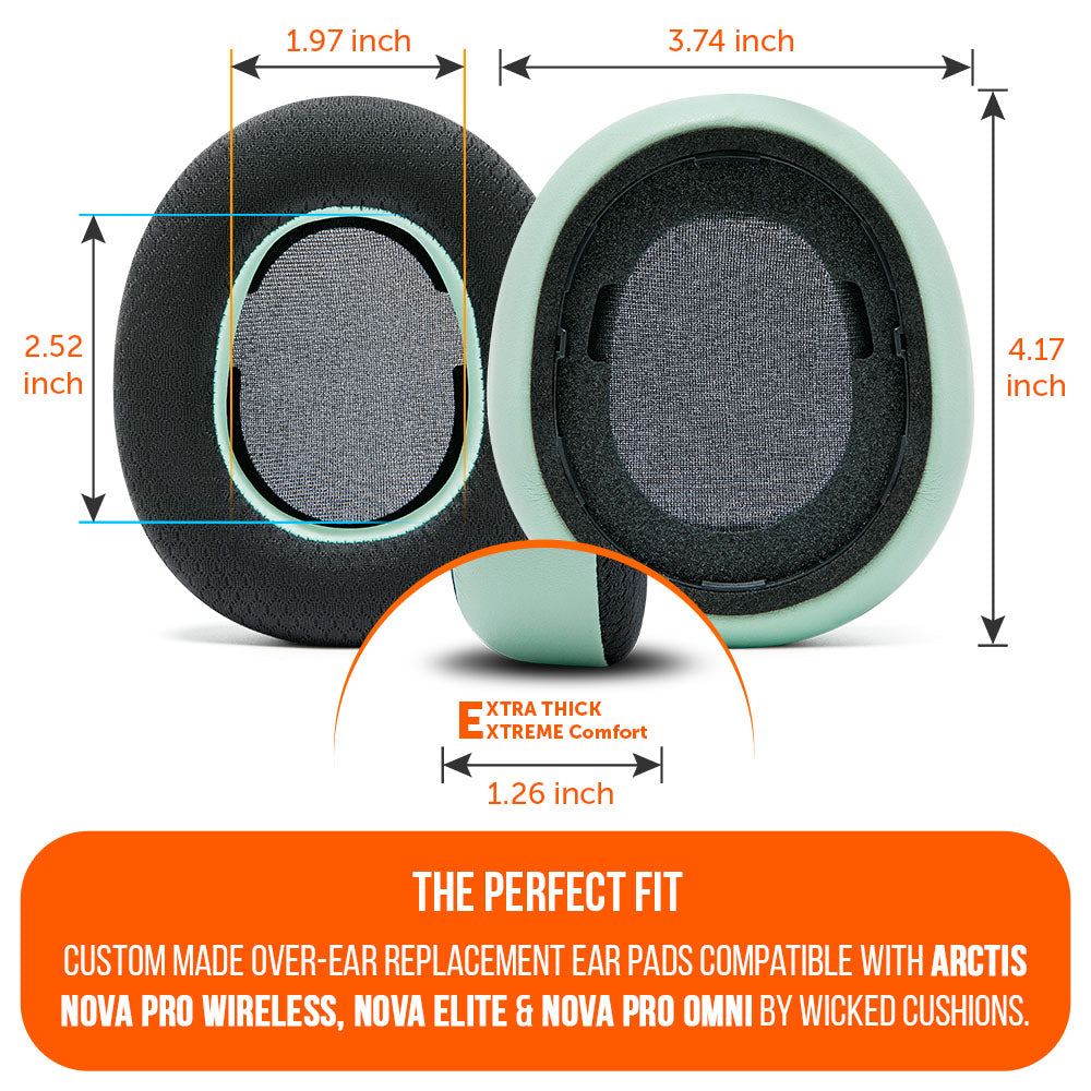 Almohadillas de Repuesto con Gel Refrescante WC FreeZe para Arctis Nova Pro Wireless | Wicked Cushions