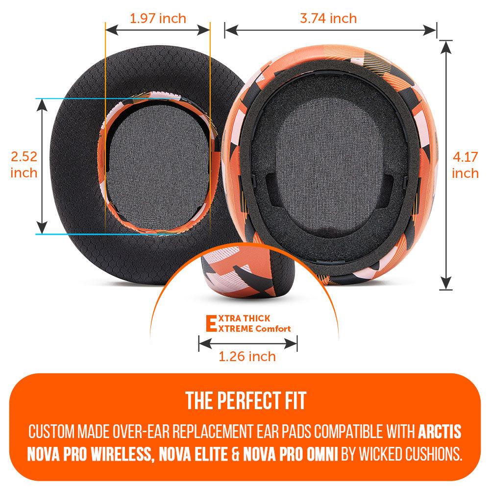 Almohadillas de Repuesto con Gel Refrescante WC FreeZe para Arctis Nova Pro Wireless | Wicked Cushions