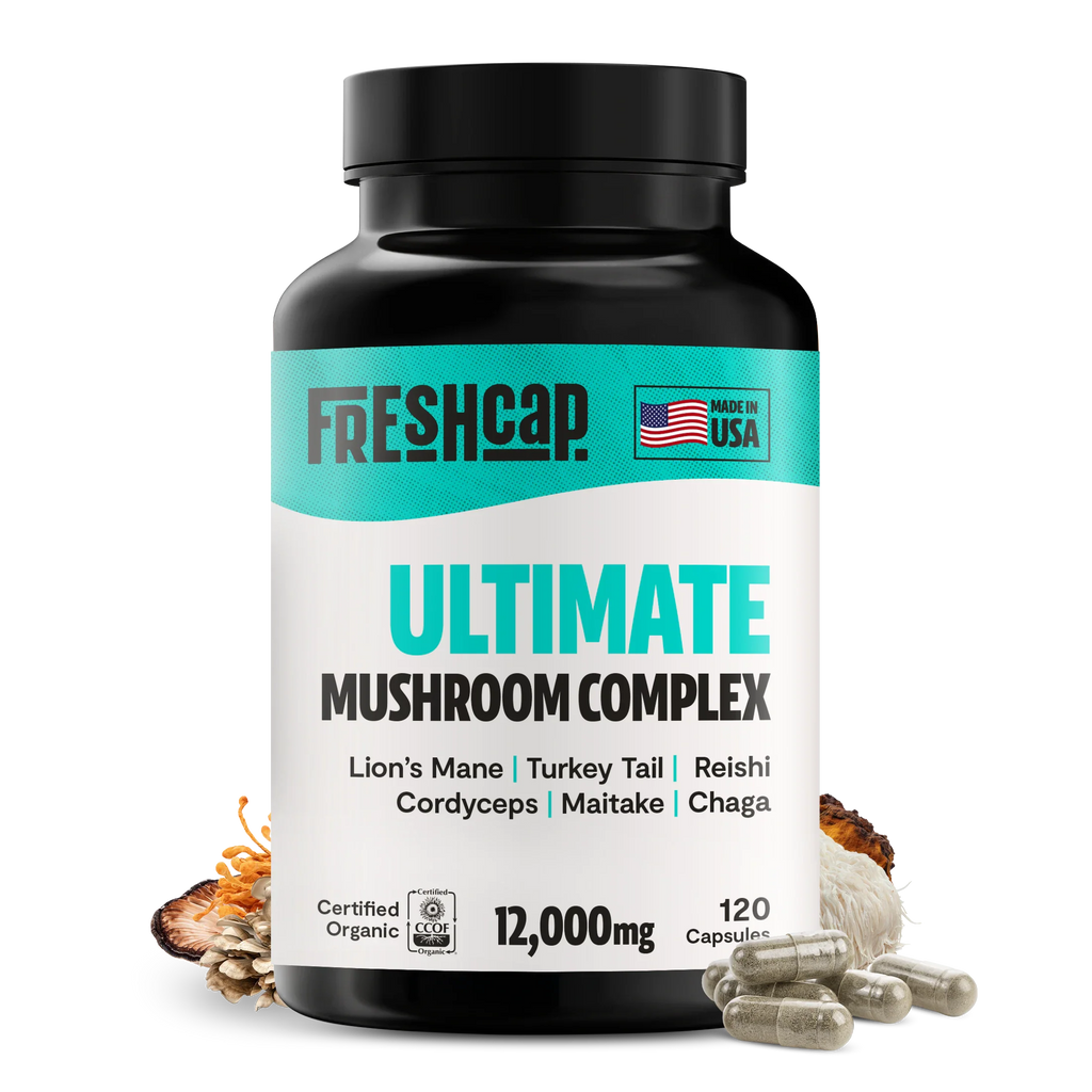 Suplemento de Hongos Orgánico — 6 Hongos | Organic Mushroom Complex Capsules