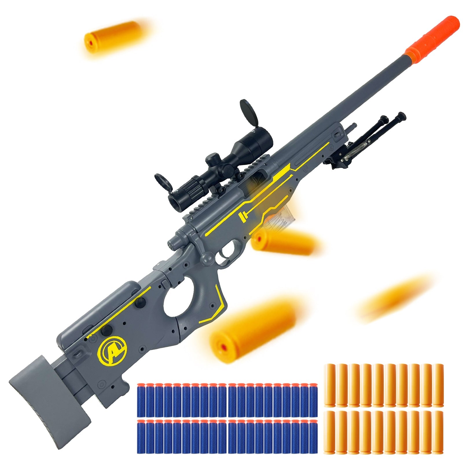AWM Sniper Blaster Táctico | Foam Dart Rifle Plegable