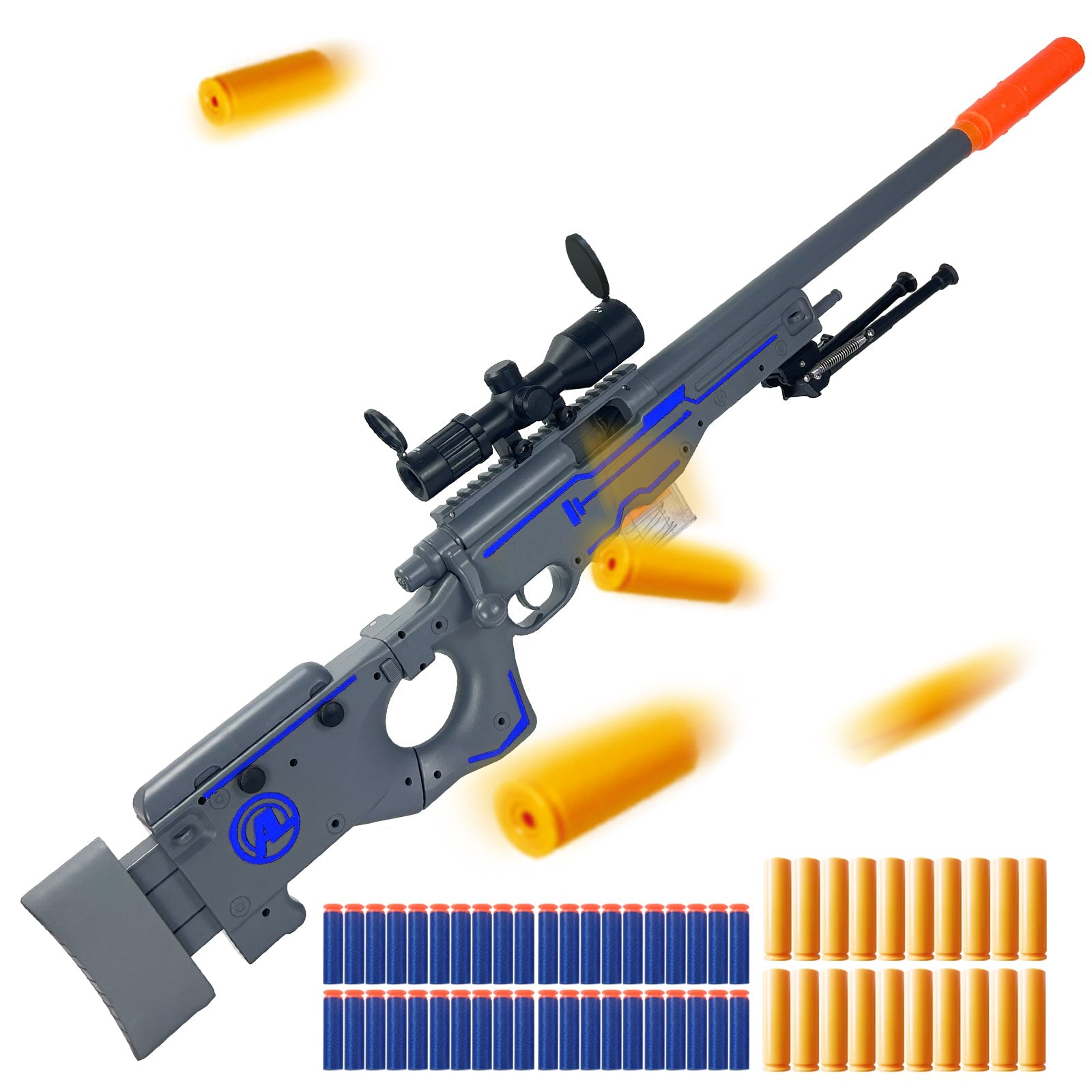 AWM Sniper Blaster Táctico | Foam Dart Rifle Plegable