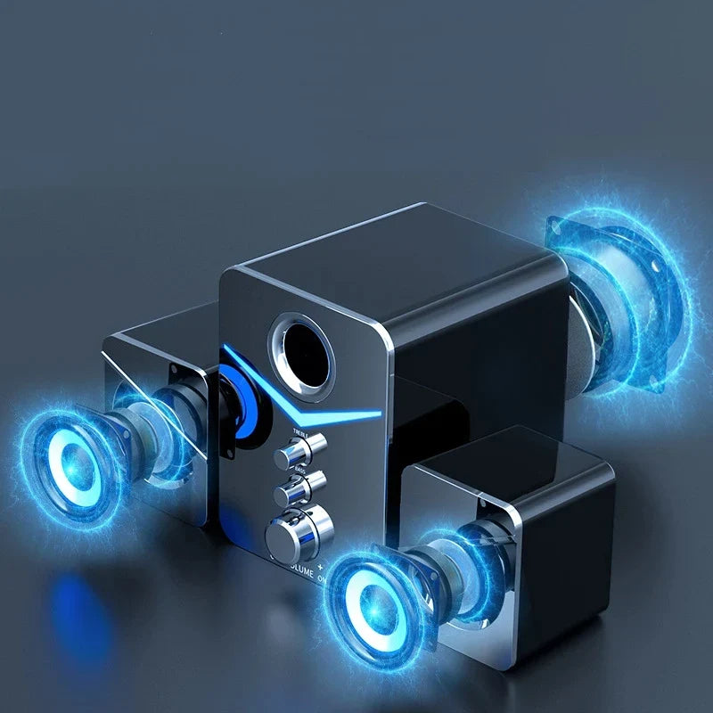 Bocina Bluetooth Mini Home Theater — Subwoofer, Soundbar para PC y Celular