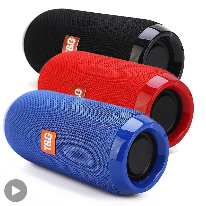 Bocina Bluetooth Portátil T&G — Resistente al Agua, Radio FM, 10 Horas de Batería